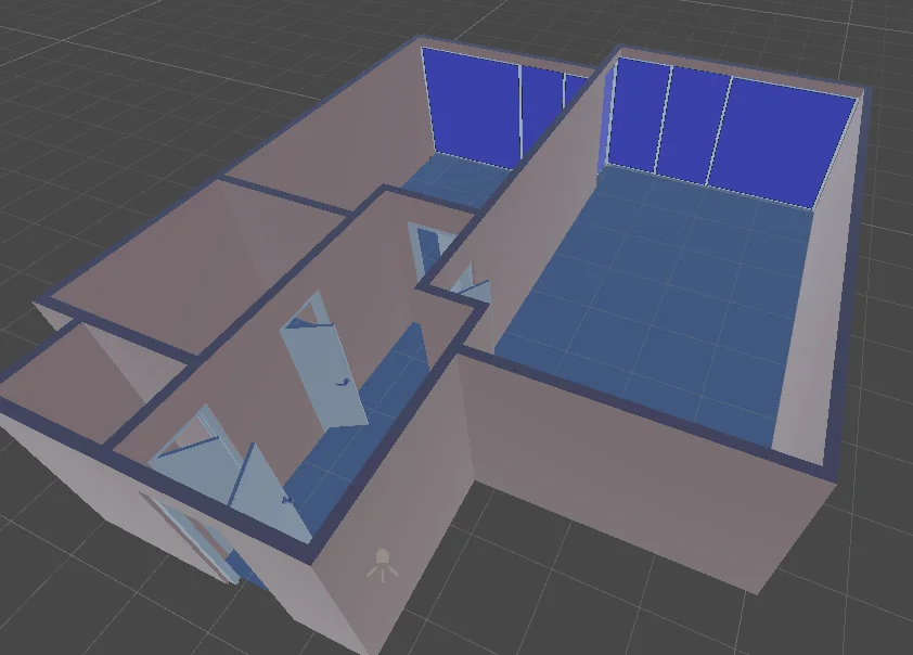 Ukázka bezchybného nastavení povrchů v Blender po exportu do Unity
