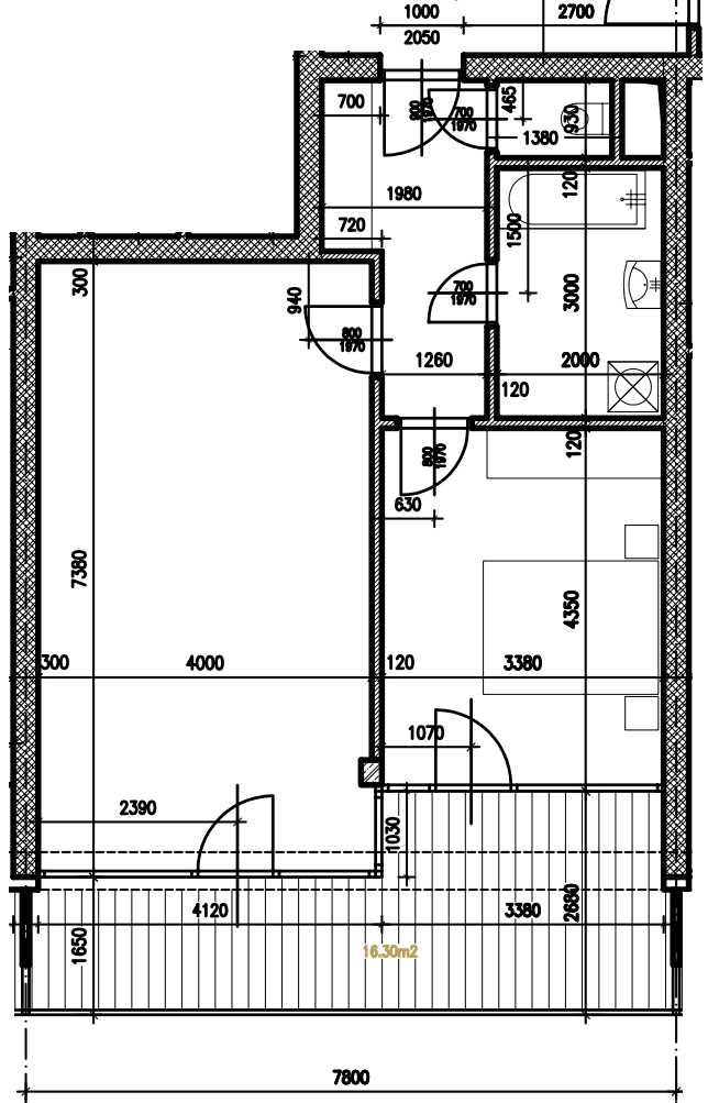 flat floor plan