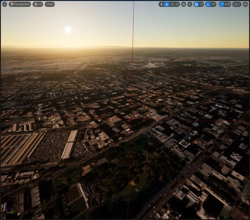 Melbourne bez fotogrammetrických dat