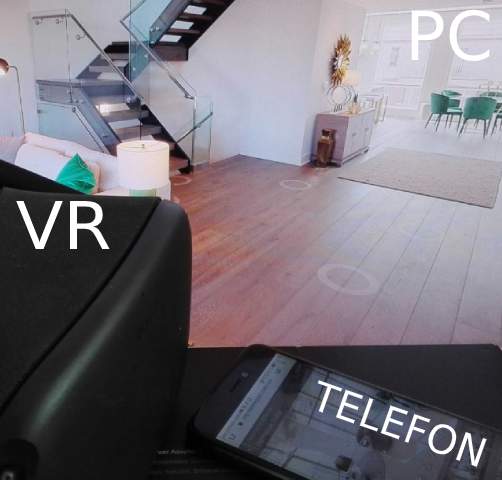 Nativní zobrazení v PC, telefonu i VR headsetu