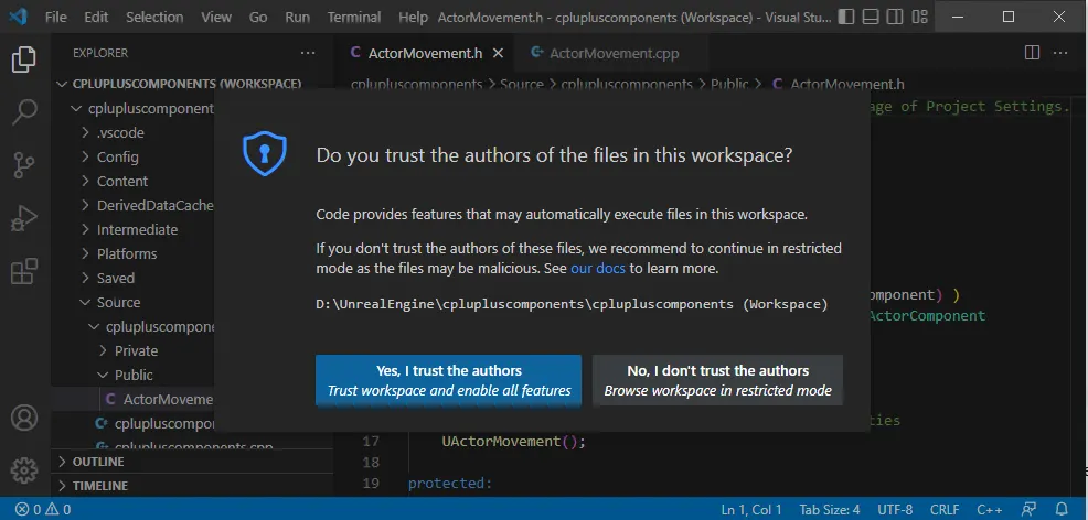 Otevření projektu ve Visual Studio Code